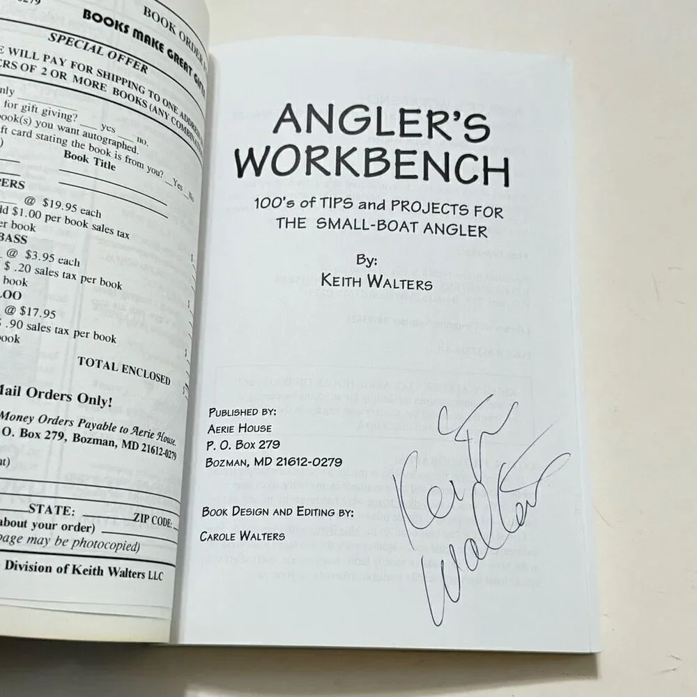 Angler's workbench: 100's of tips and projects for the small-boat angler SIGNED